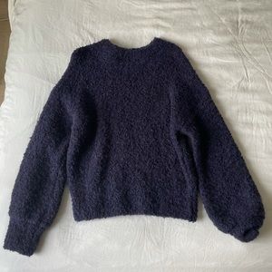 Frank & Oak wool blue sweater